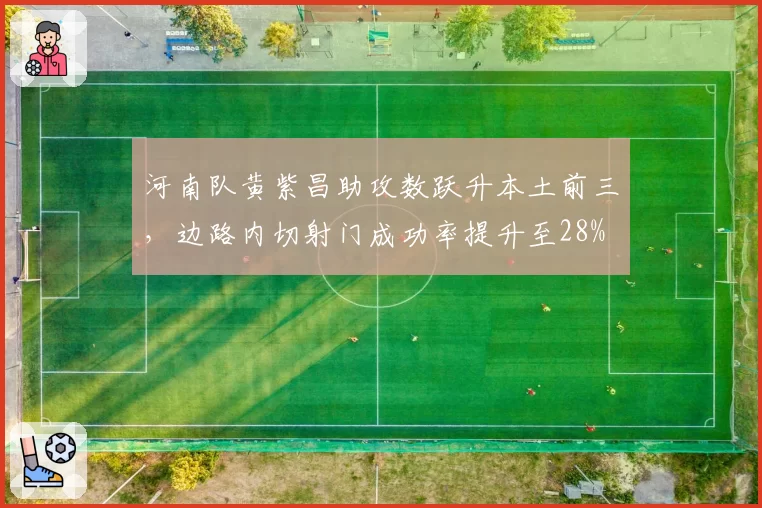 河南队黄紫昌助攻数跃升本土前三，边路内切射门成功率提升至28%