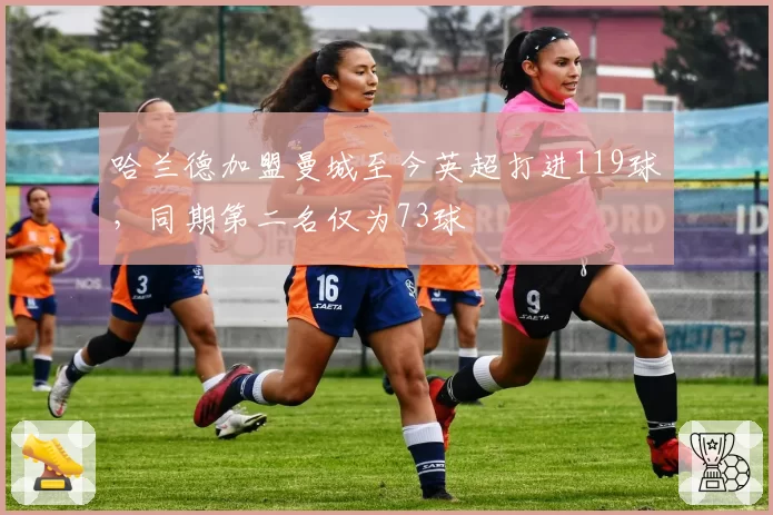 哈兰德加盟曼城至今英超打进119球,同期第二名仅为73球